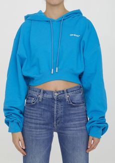 Off-White Cropped hoodie with logo