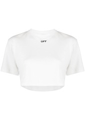 Off-White cropped short-sleeve T-shirt