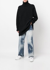Off-White embroidered-logo roll neck jumper
