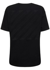Off-White Diag Embroidered Cotton T-shirt