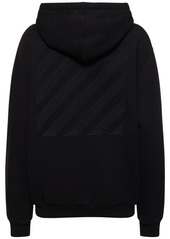 Off-White Diag Embroidered Regular Cotton Hoodie