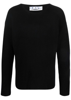 Off-White Diag stripe round-neck jumper