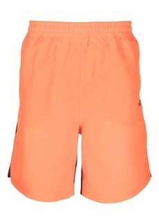 Off-White Diag Surfer striped swim shorts