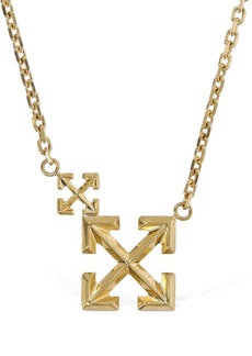Off-White Double Arrow Charm Necklace