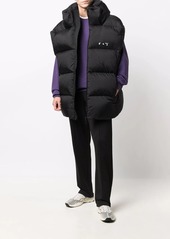 Off-White down-feather logo-print gilet