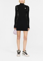 Off-White embroidered-logo knit dress