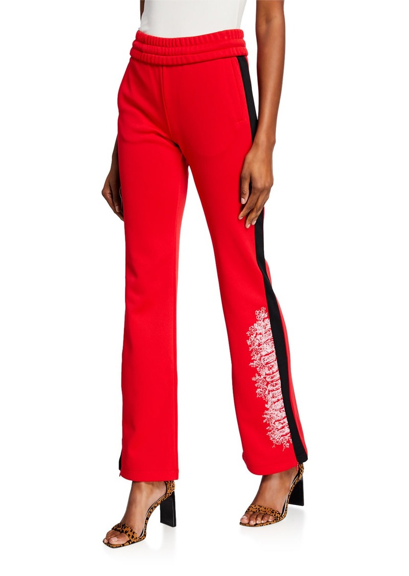 off white red track pants