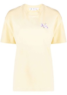 Off-White floral logo-print short-sleeve T-shirt