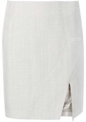 Off-White front-slit mini skirt