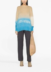 Off-White Helvetica intarsia-knit jumper