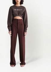 Off-White high double-waist effect trousers