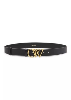 Off-White Initials Leather Belt