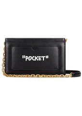 Off-White Jitney 0.5 Leather Wallet On Chain