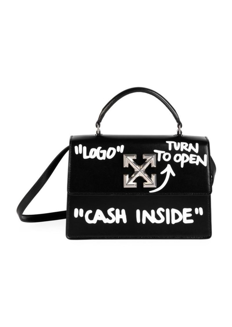 cash inside bag off white