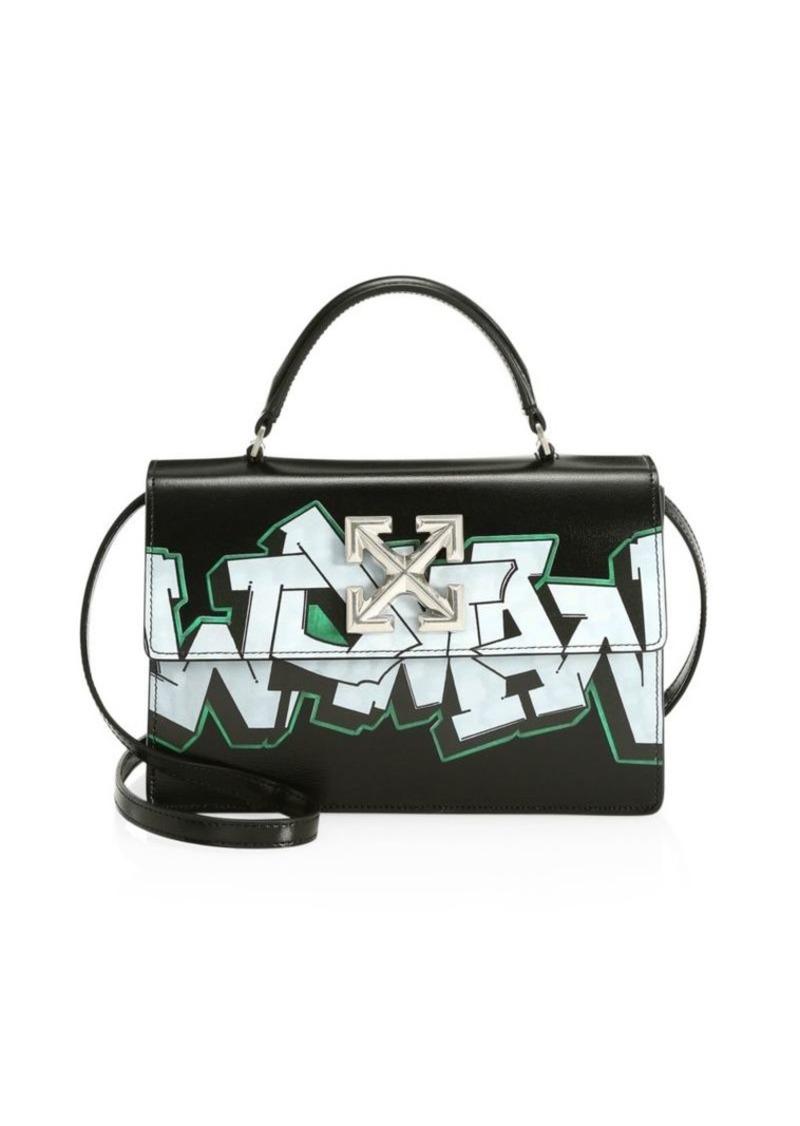 off white graffiti bag