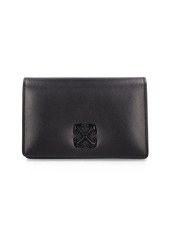 Off-White Jitney Leather Wallet W/ Chain