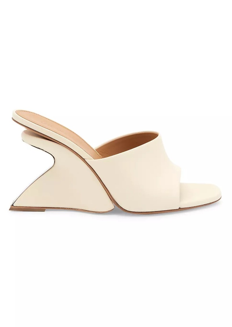 Off-White Jug Leather Wedge Mules