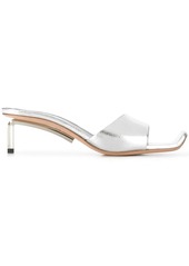 Off-White metallic-effect 65mm sandals