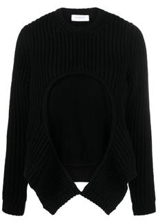 Off-White layered ribbed-knit jumper