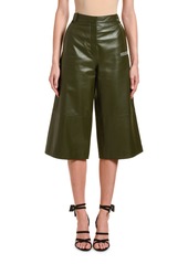 Off-White Leather Culotte Pants