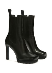 Off-White leather heeled boots