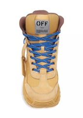 Off-White Leather High-Top Hiking Boots