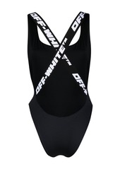 Off-White logo-appliqué swimsuit