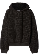 Off-White logo bouclé hoodie