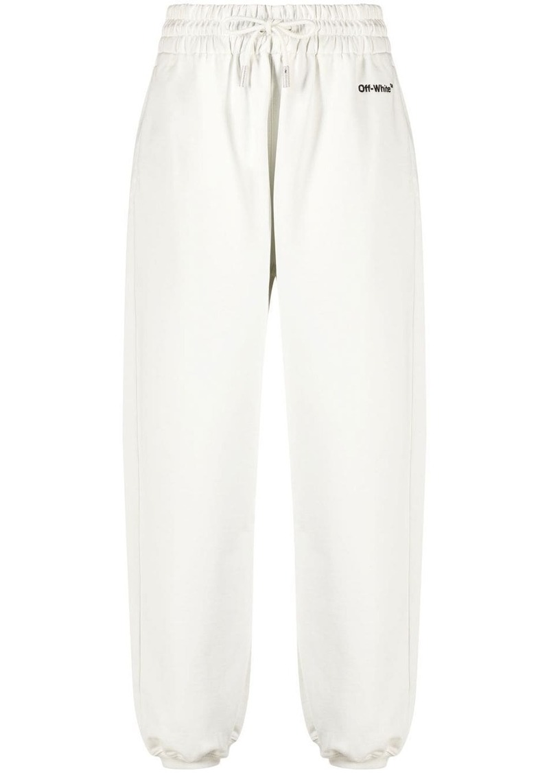 Off-White logo-embroidered track pants