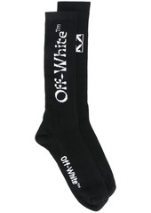 Off-White logo-jacquard mid-length socks