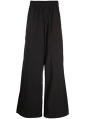 Off-White logo patch wide-leg trousers