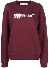 Off-White logo-print crew-neck sweatshirt