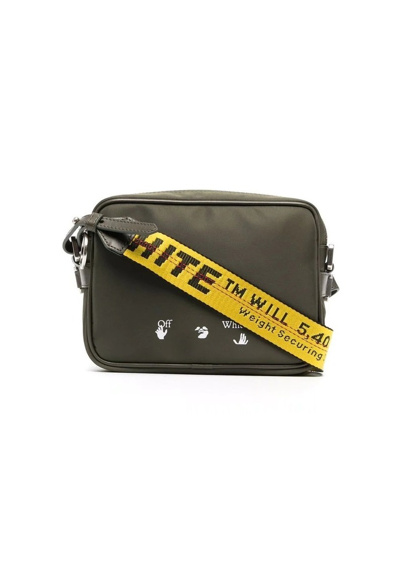 Off-White Men's Binder Leather Crossbody Bag - Bergdorf Goodman