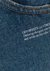Off-White logo-print flared jeans
