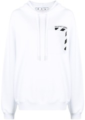 Off-White logo print hoodie