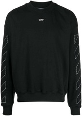 Off-White logo-print long-sleeve sweatshirt