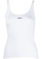 Off-White logo print tank top