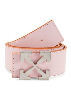 Off-White Logo Reversible Leather Belt