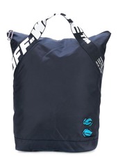 Off-White logo-strap backpack