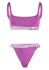 Off-White logo tape bikini