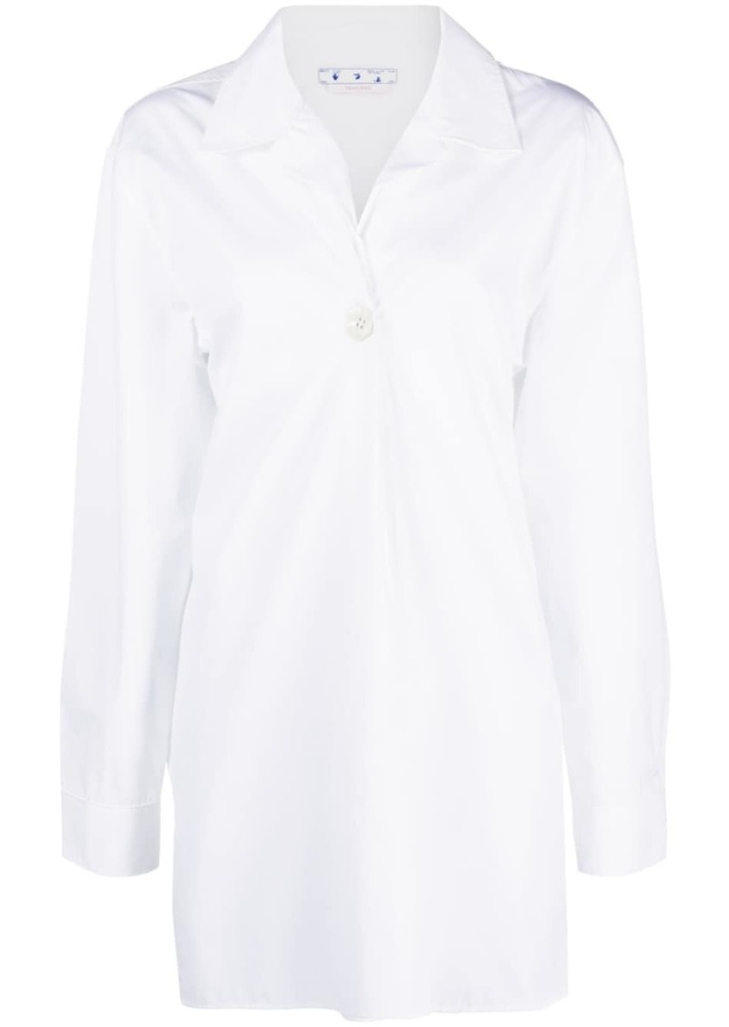 Off-White long-sleeve button-fastening shirt