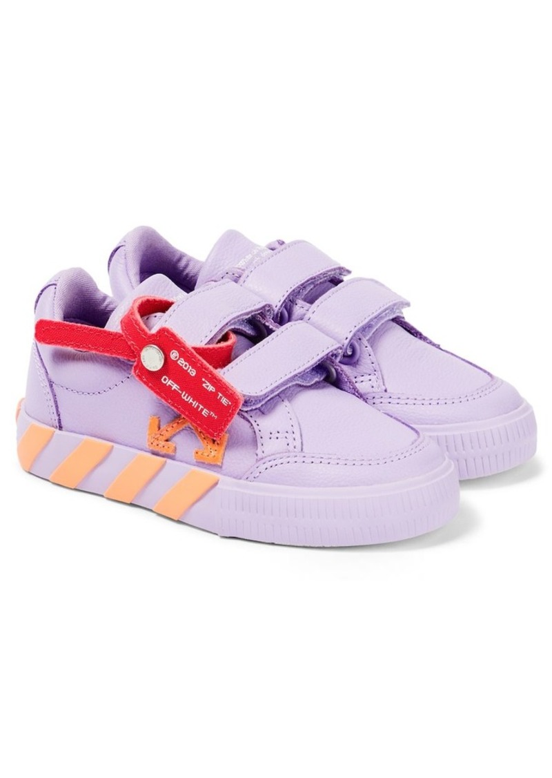 Off-White Kids Low Vulcanized leather sneakers