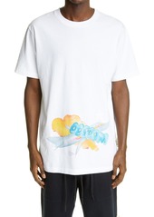 Men's Andre Walker X Off-White Slim Fit Watercolor Print T-Shirt