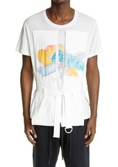 Andre Walker x Off-White Watercolor Paneled T-Shirt in White Orange at Nordstrom