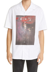 Off-White Sprayed Caravaggio Short Sleeve Button-Up Shirt