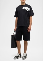 Off-White Men's Pixel Diagonal Skate Sweat Shorts