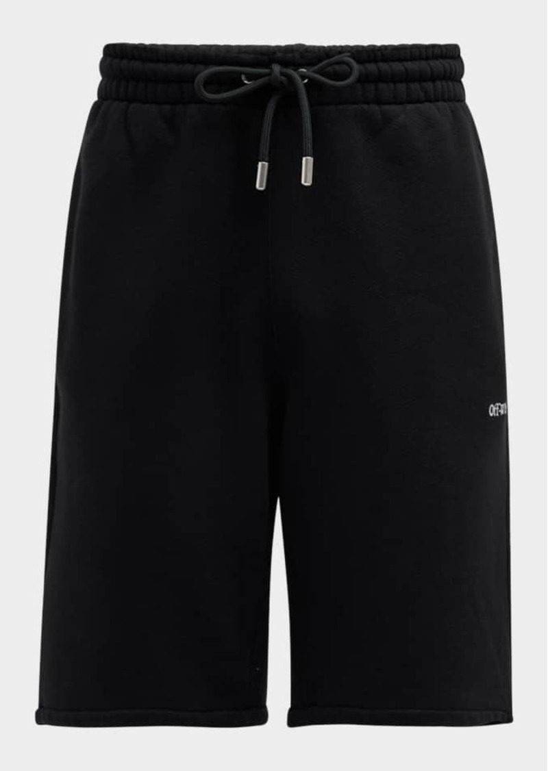 Off-White Men's Pixel Diagonal Skate Sweat Shorts