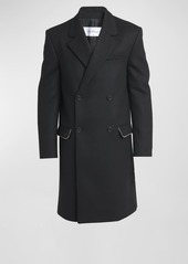 Off-White Men's Topcoat with Zipper Details
