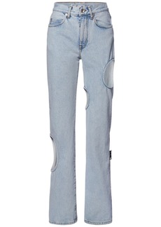 Off-White Meteor Baggy Cut Out Denim Jeans