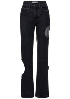 Off-White Meteor Baggy Cut Out Denim Jeans